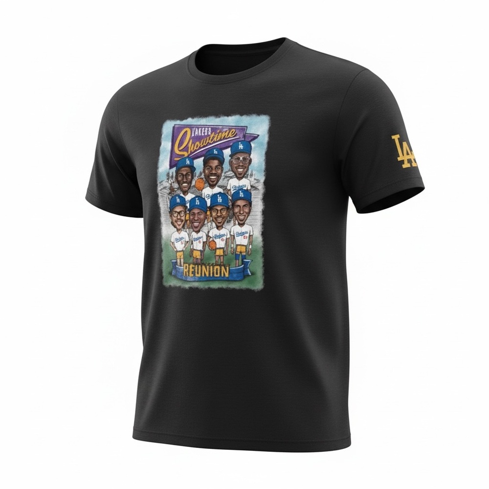 2024 Dodgers Lakers Showtime SGA T-Shirt Medium Kobe Day Stadium Giveaway 8/24
